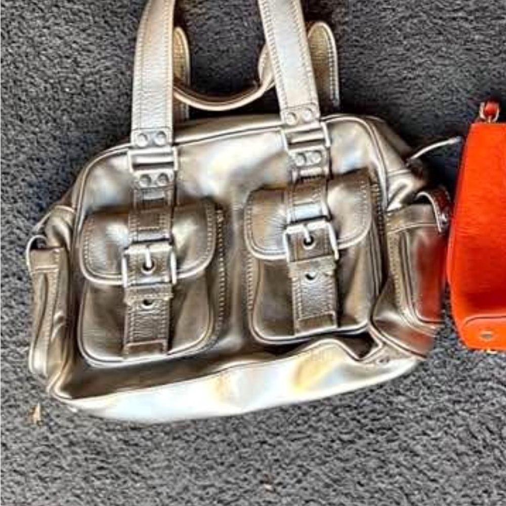 Micheal Kors Metallic Silver Women's Bag